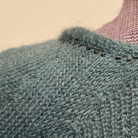 Vintage White Stuff Women's Turquoise Tie Sweater - Picture 7 of 9